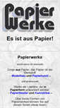 Mobile Screenshot of papierwerke.info