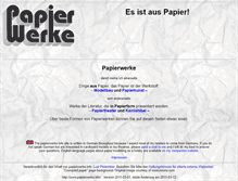 Tablet Screenshot of papierwerke.info